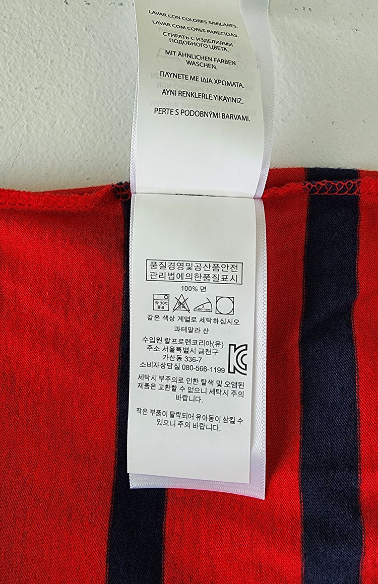 폴로 보이즈 줄무늬 긴팔티