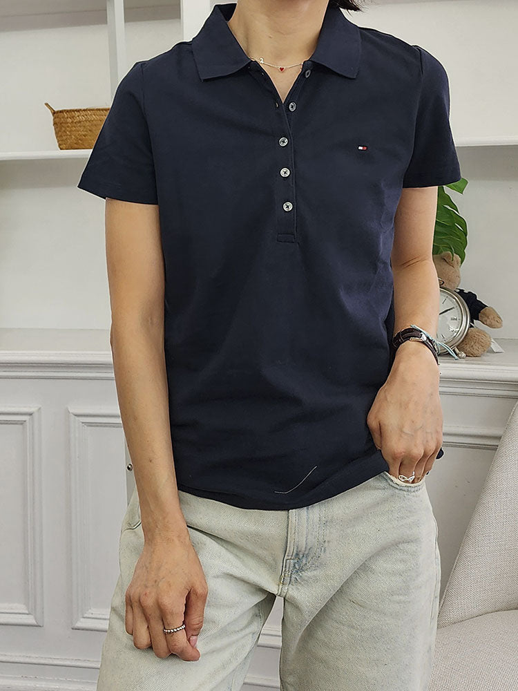 타미힐피거 여성 스트레치 카라티(3C)