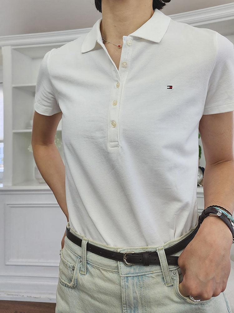 타미힐피거 여성 스트레치 카라티(3C)